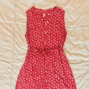Gap Red and White Button Down Dress - Lightweight - Medium